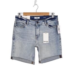 NWT Kensie The Short Mid Rise Double Roll Cuff Lithgow With Destruction 6/28
